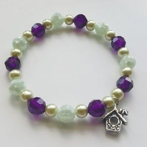 Silver Birdhouse Charm Bracelet